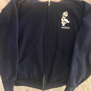 Disney Parks WDW Olaf Full Zip Sweatshirt